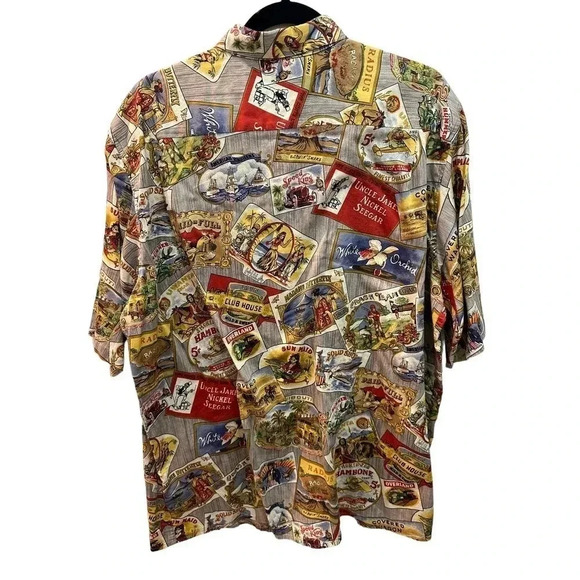 Reyn Spooner Men's 100% Cotton Short Sleeve Button Down Hawaiian Shirt Size XL - Picture 5 of 9
